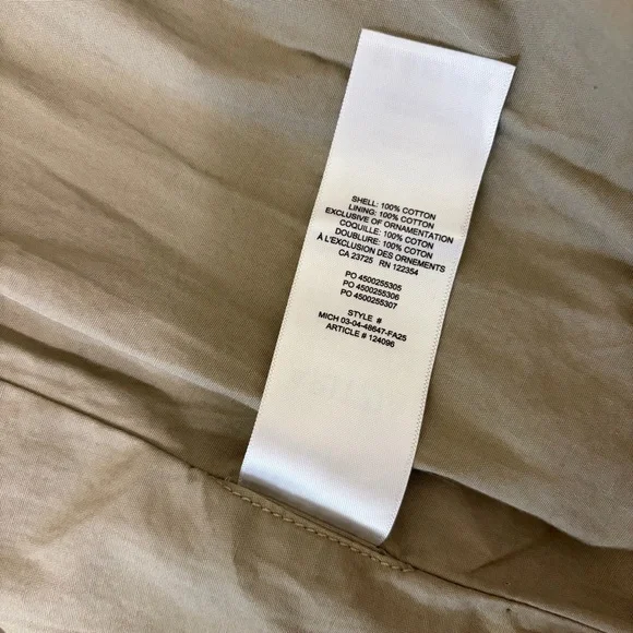 Aritzia TNA Caddie Blouson Jacket Cotton Canvas Zip-up Jacket Tan Khaki Size M - Picture 8 of 12